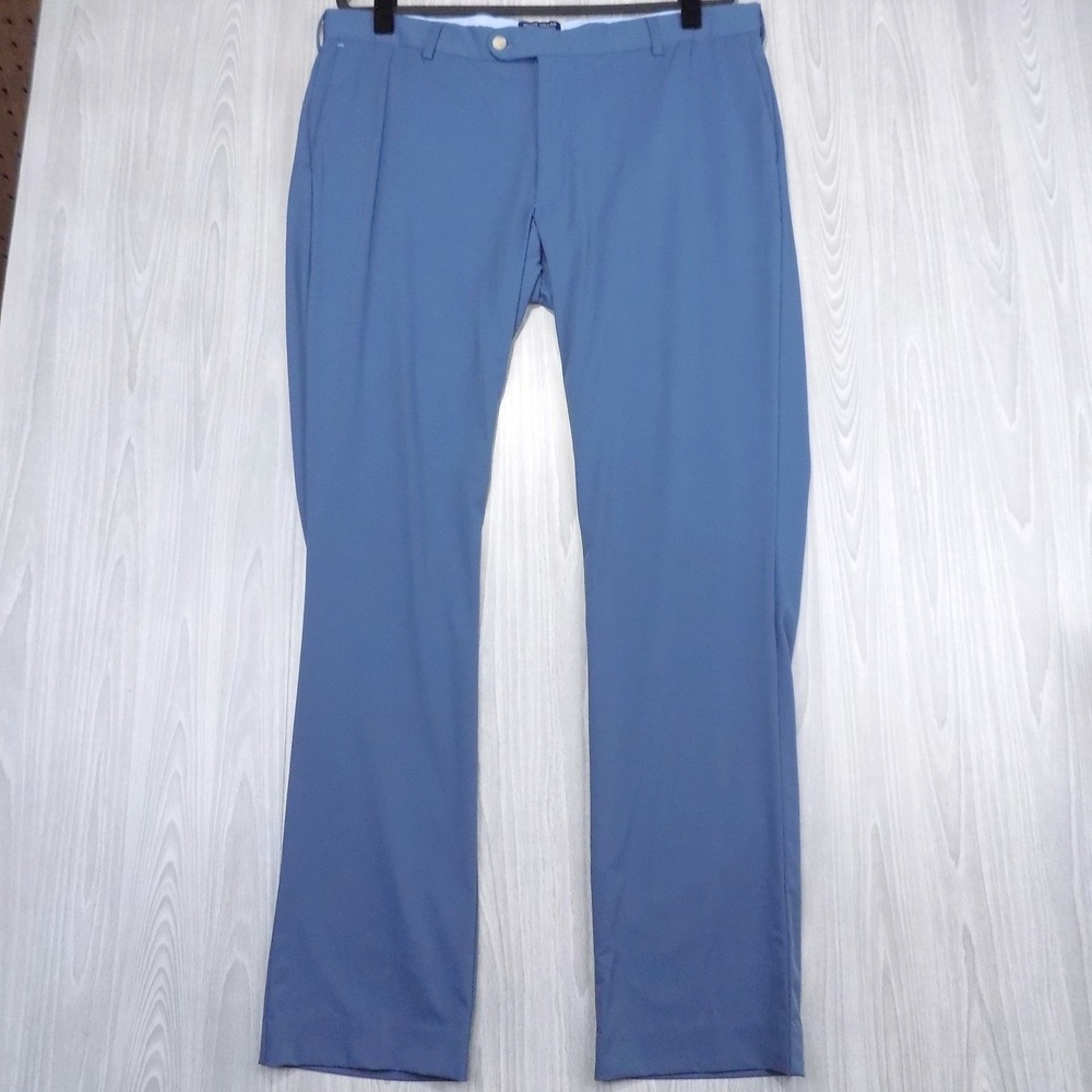 Peter Millar Crown Crafted Pants Mens 38x32 Blue Performance Stretch Luxury